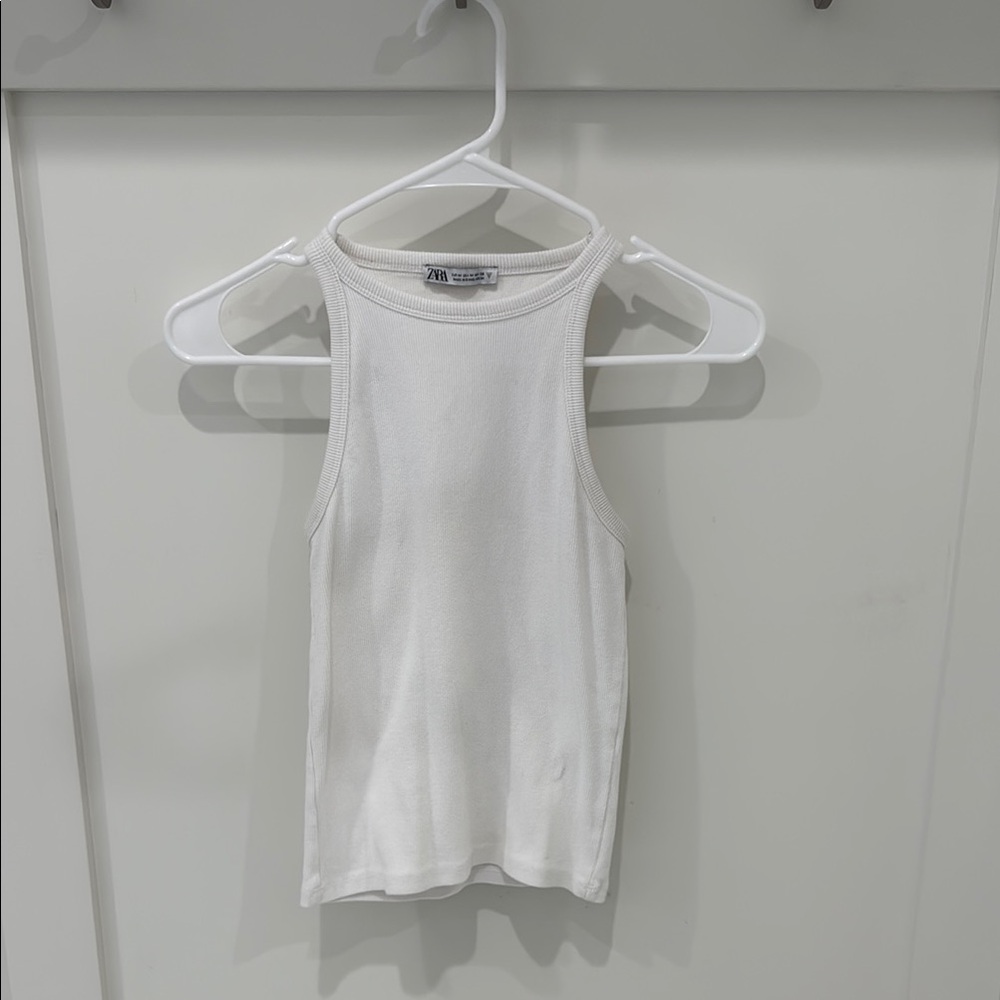 Zara white Sleeveless Tank